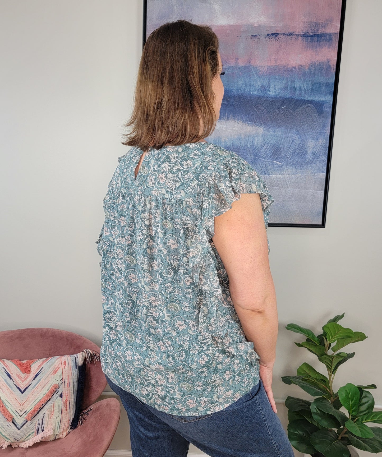 Darla Floral Top