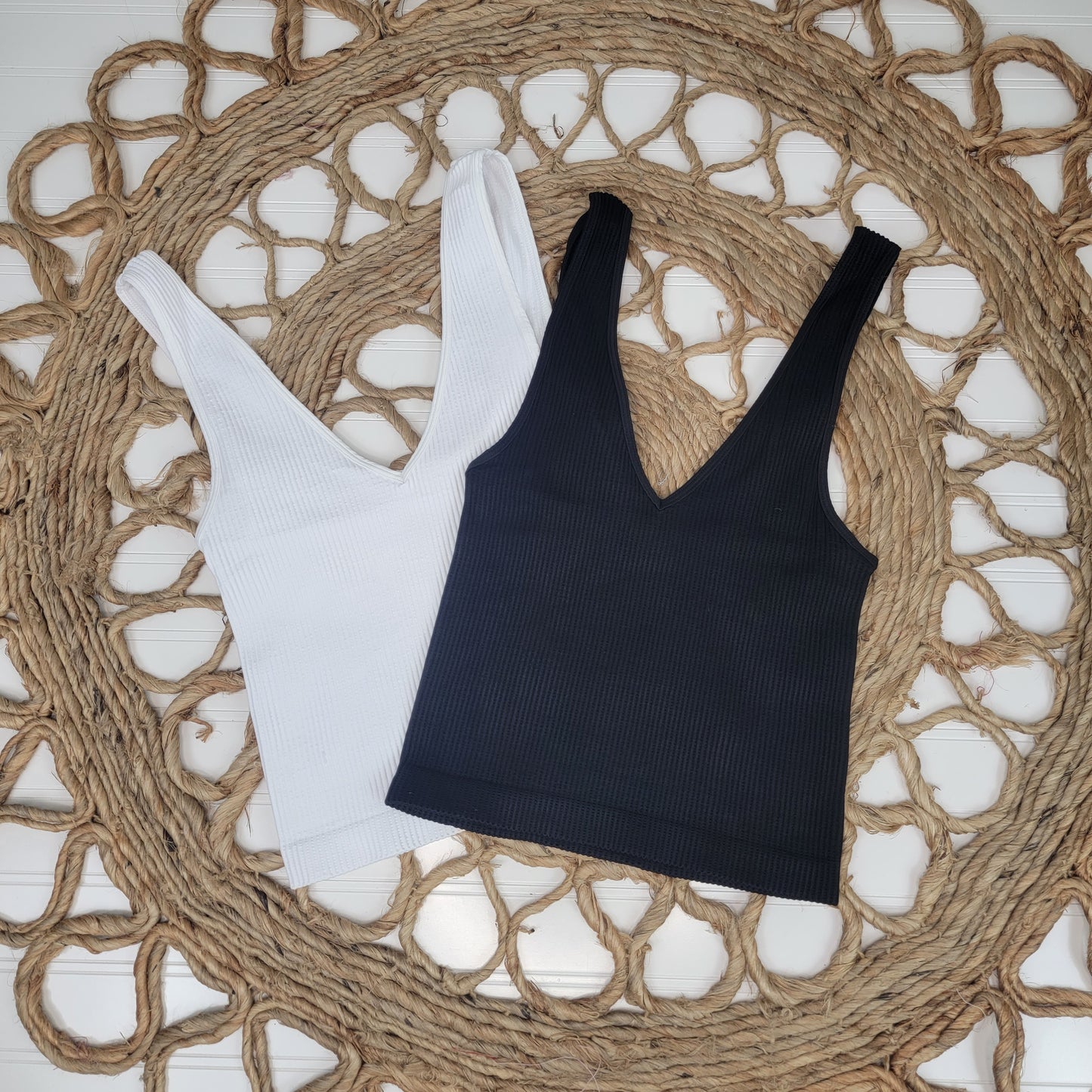 NikiBiki Reversible Ribbed Crop Top