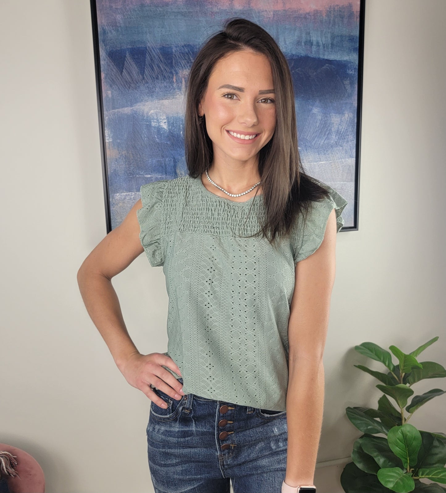 Kahla Eyelet Top