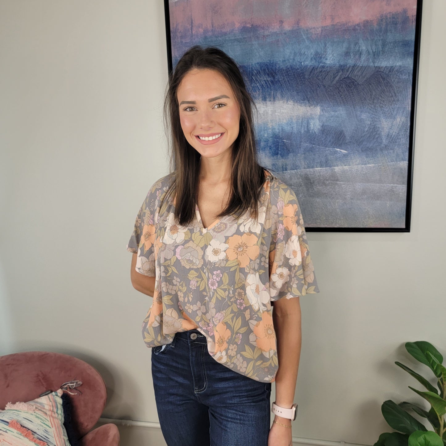 Charlotte Floral Top
