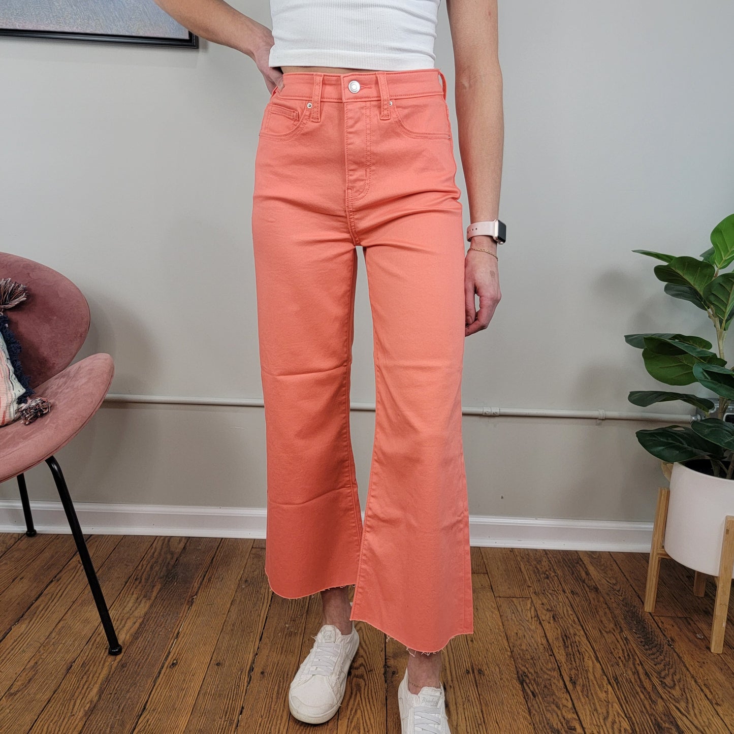Callie Colored Cropped Flares