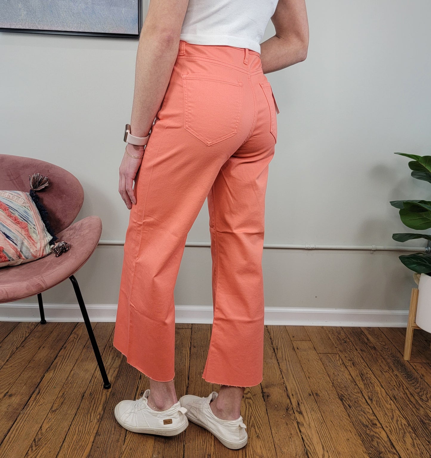 Callie Colored Cropped Flares