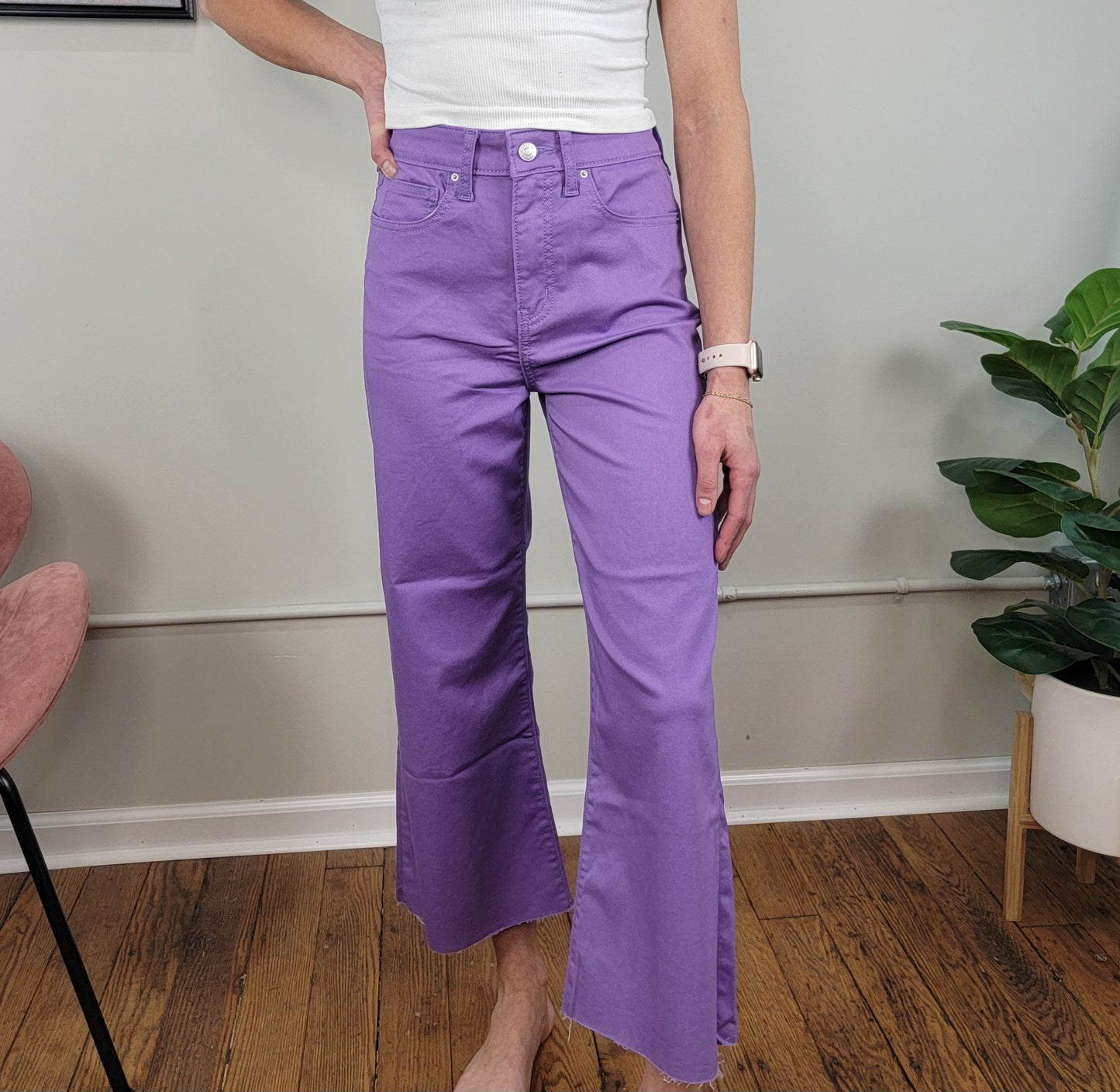 Callie Colored Cropped Flares