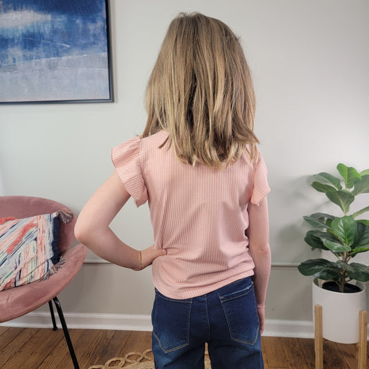 Kids: Elain Knot-Front Top
