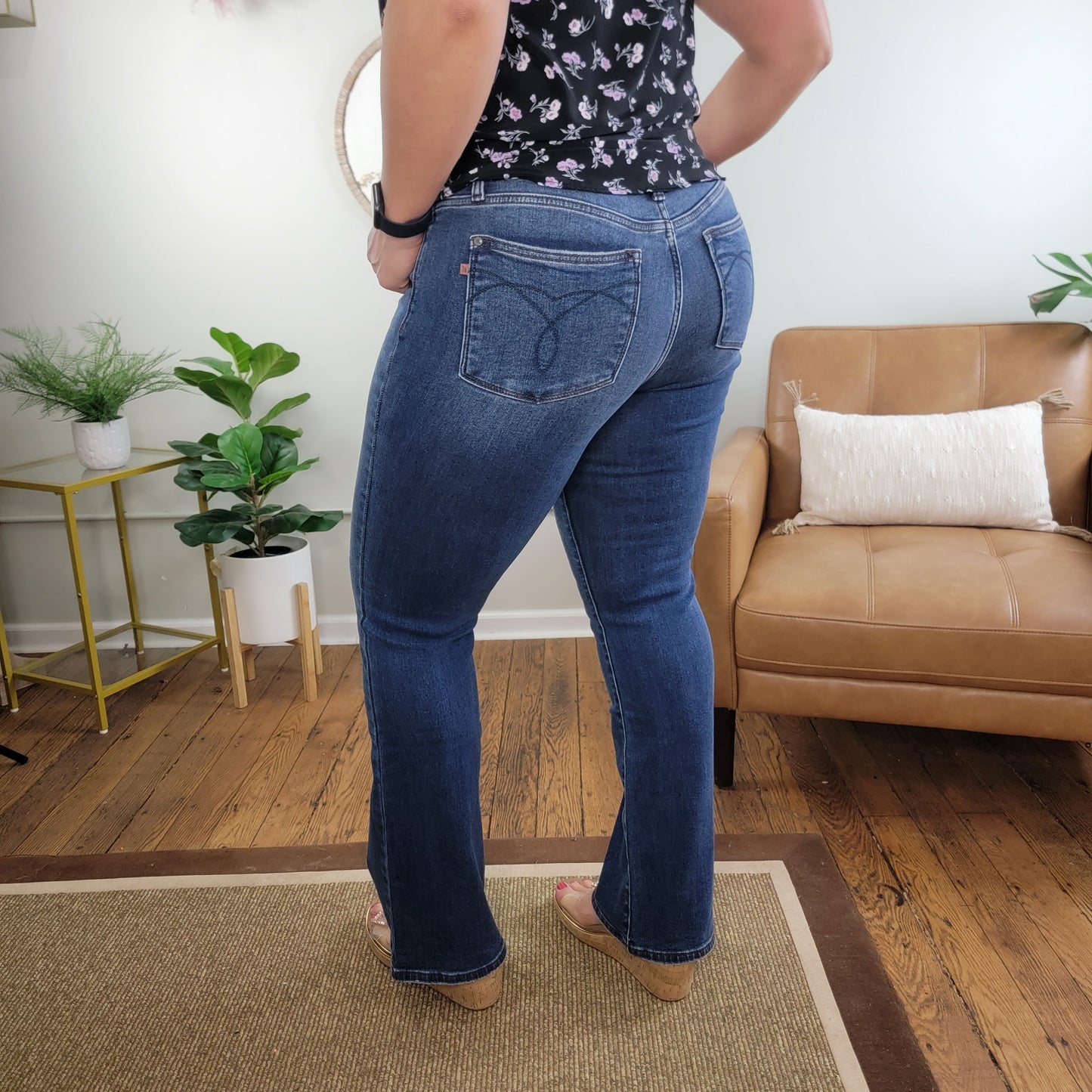 Crosby Thermal Judy Blue Bootcut Jeans