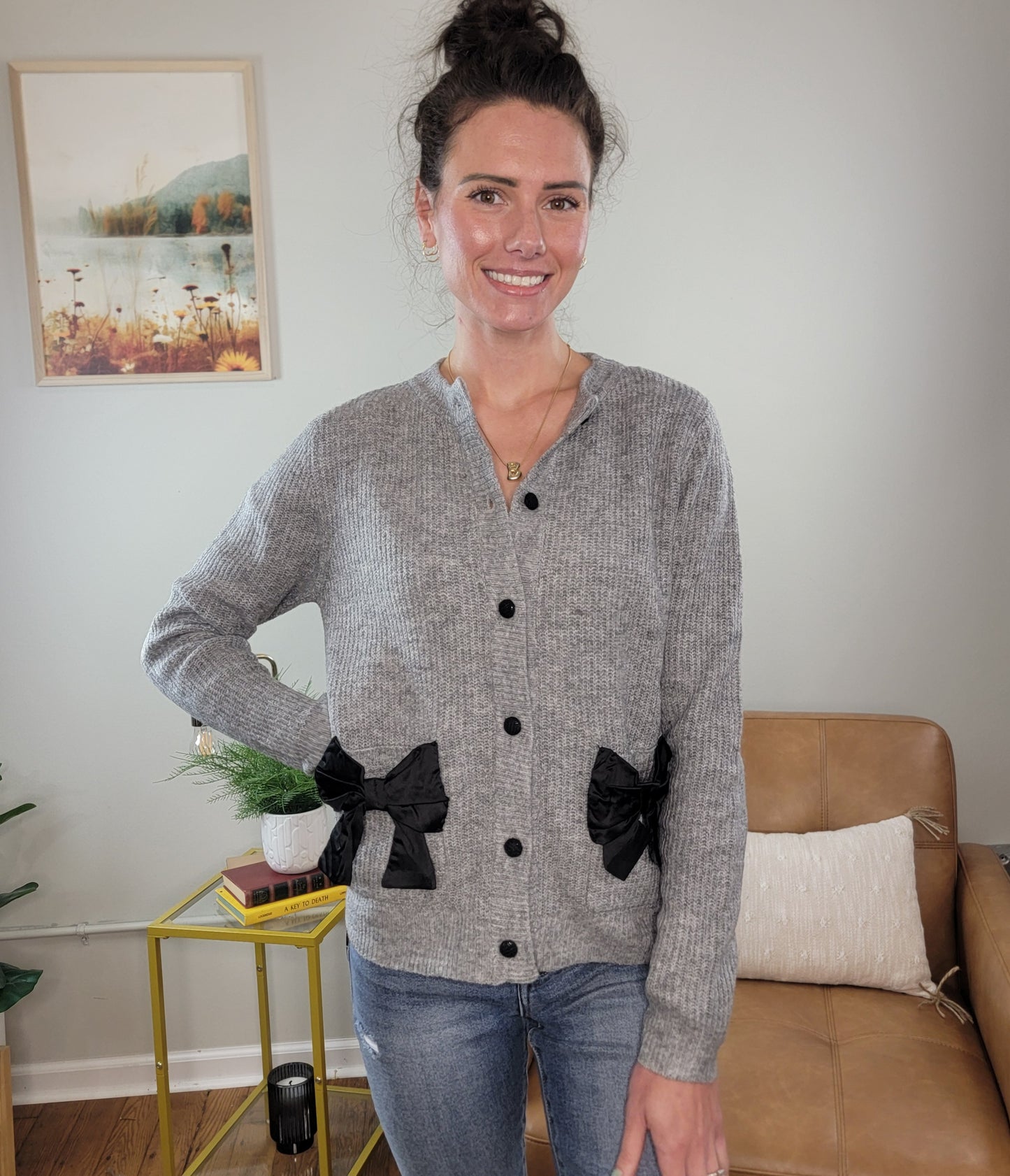 Kyleigh Bow Cardigan