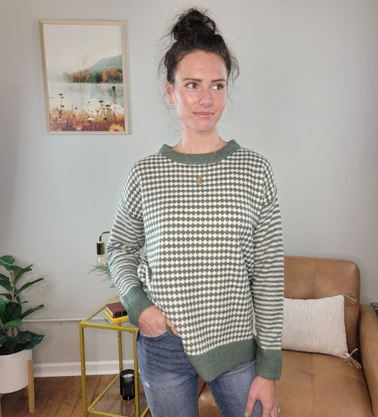 Ellyson Checkerboard Sweater