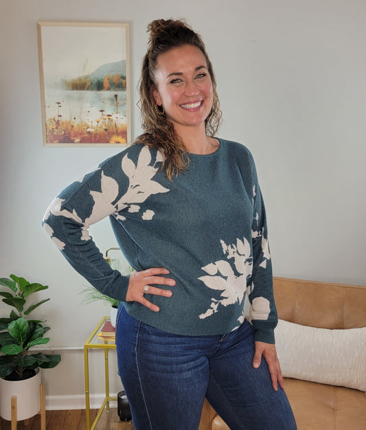 Iris Floral Sweater