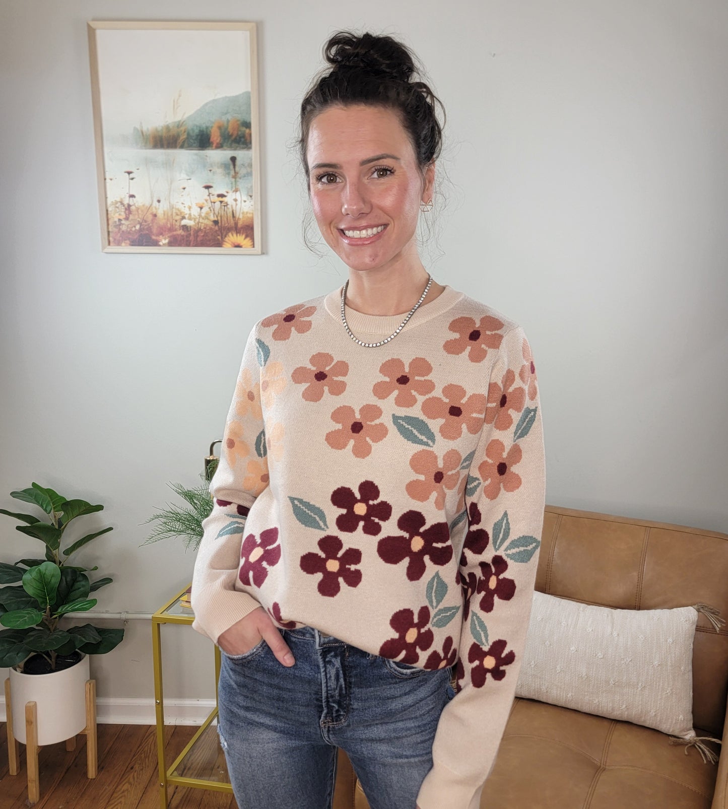 Amaya Floral Sweater