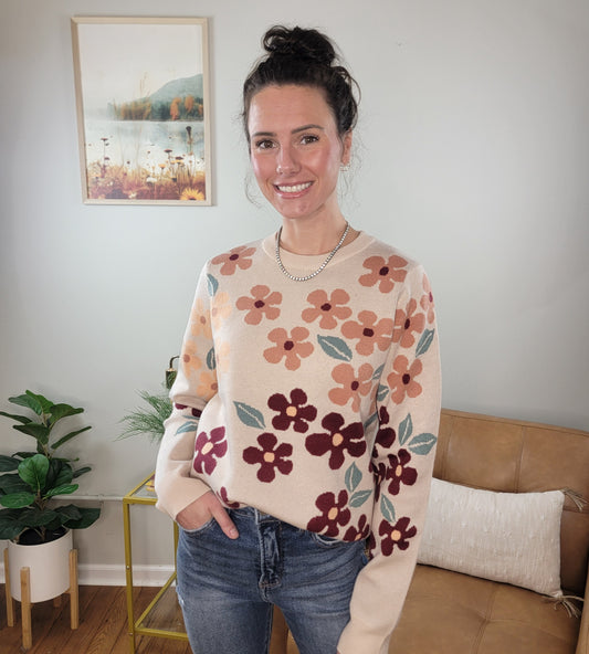 Amaya Floral Sweater