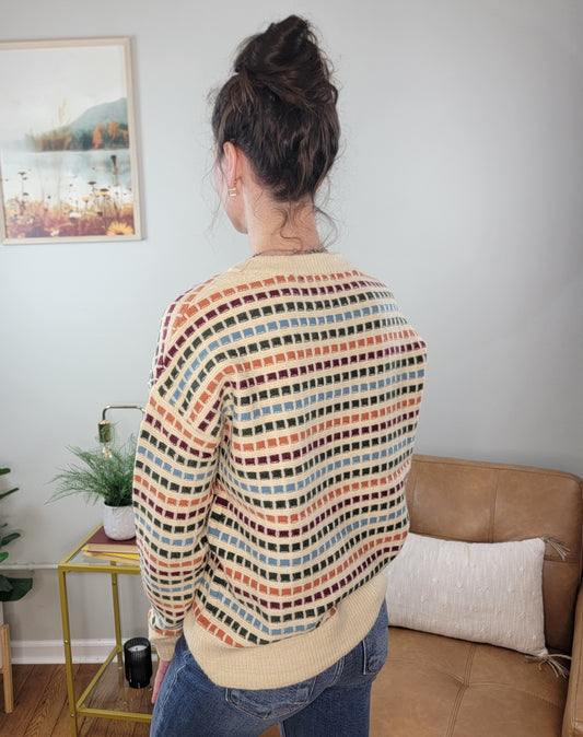Haven Multicolored Textured Sweater