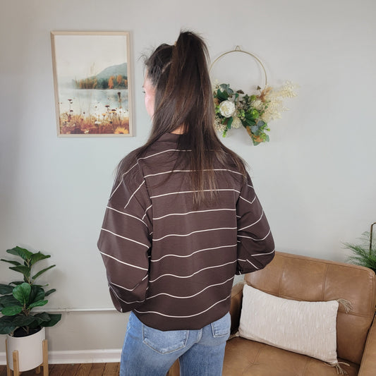 Elsa Striped Sweatshirt