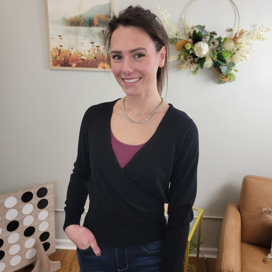 Loxly cross-over sweater