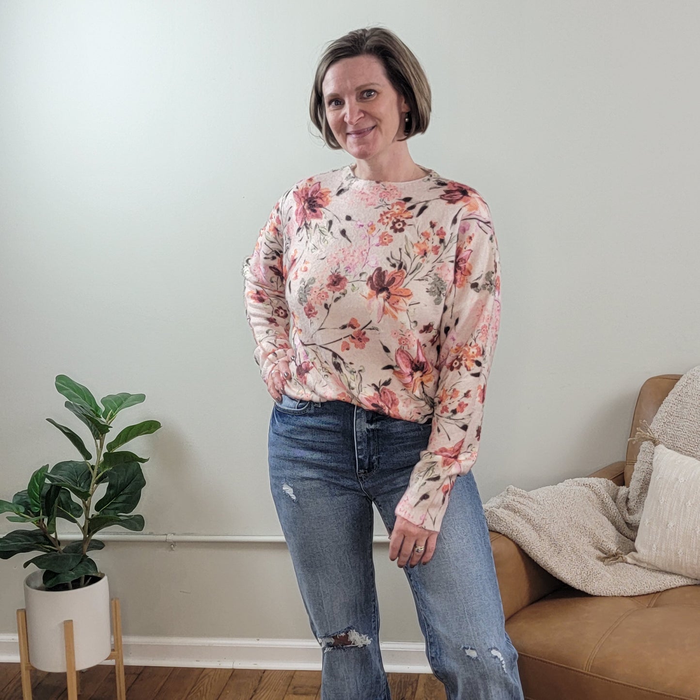 Selma Floral Sweater