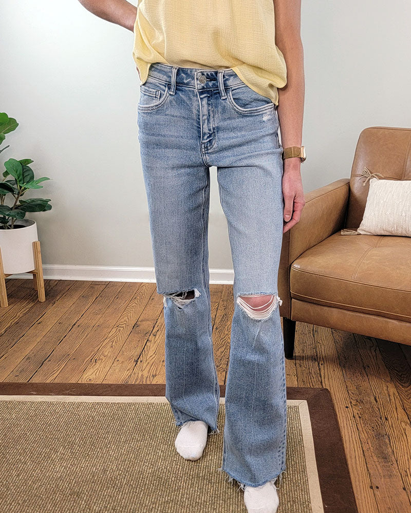 Glorietta Slim Wide Leg Jeans from Lovervet