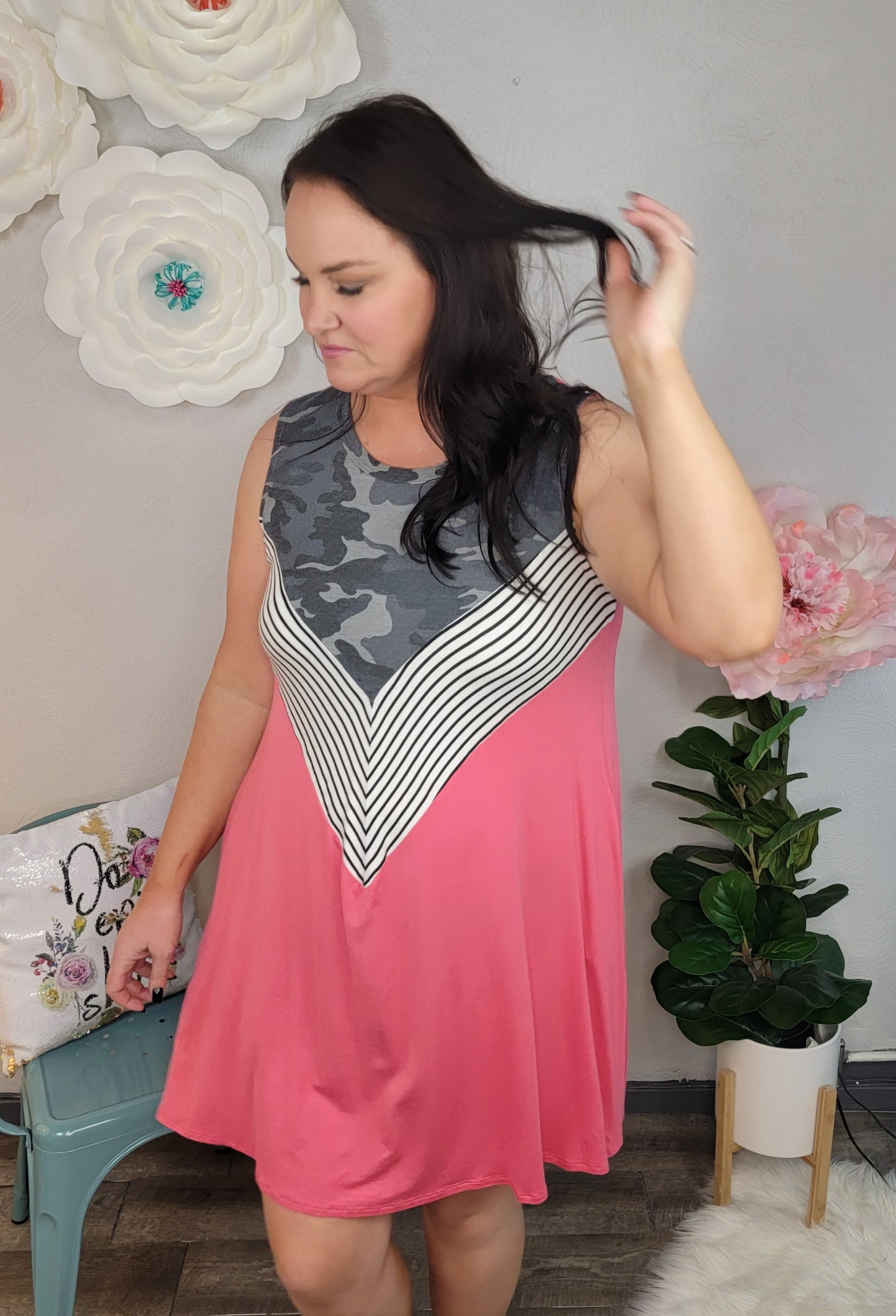 Fayre Chevron Dress