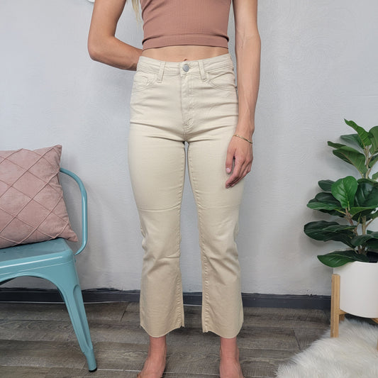 Soleil Khaki Ankle Jeans