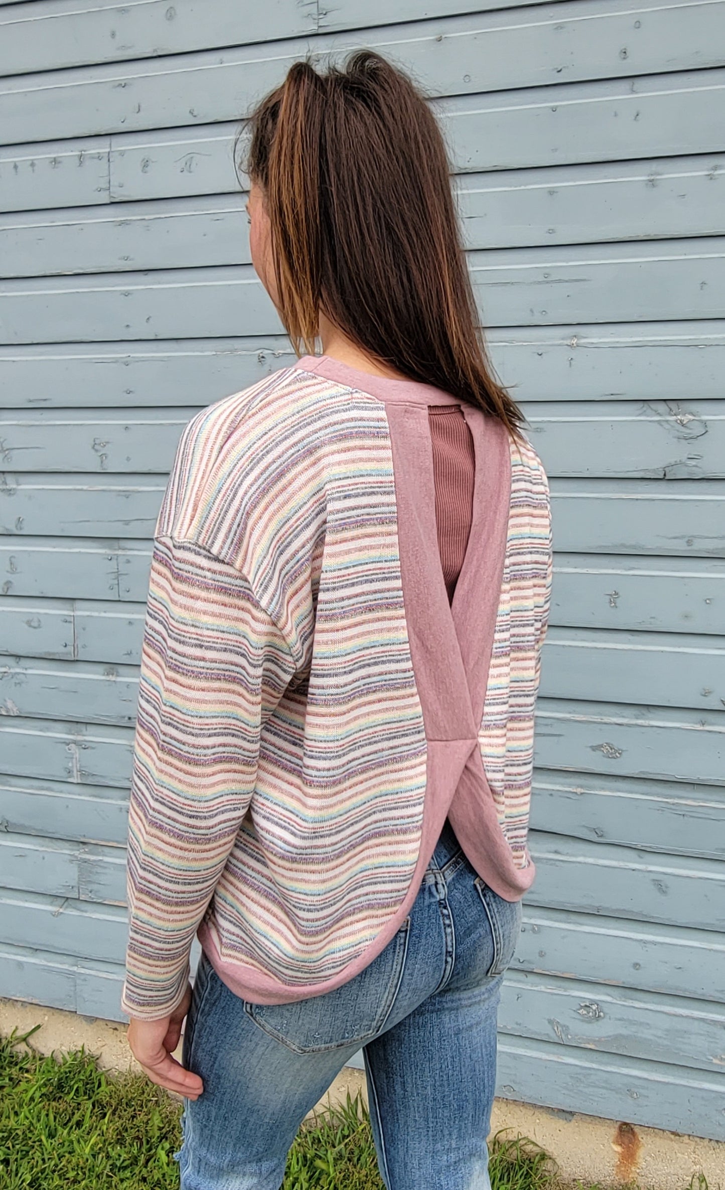 Prestley Open Back Sweater