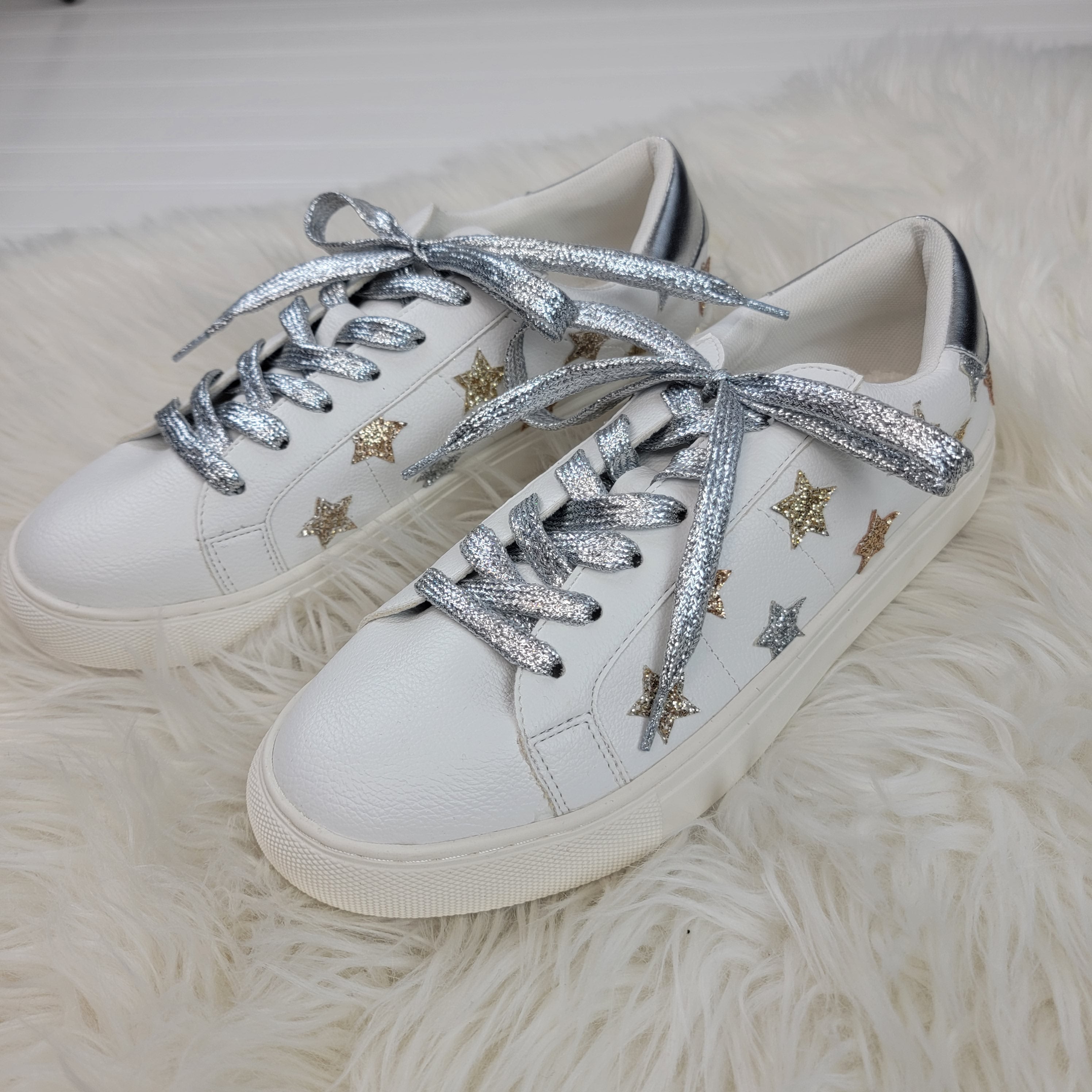 Corkys Bedazzle Platform Sneaker 10 / Gold