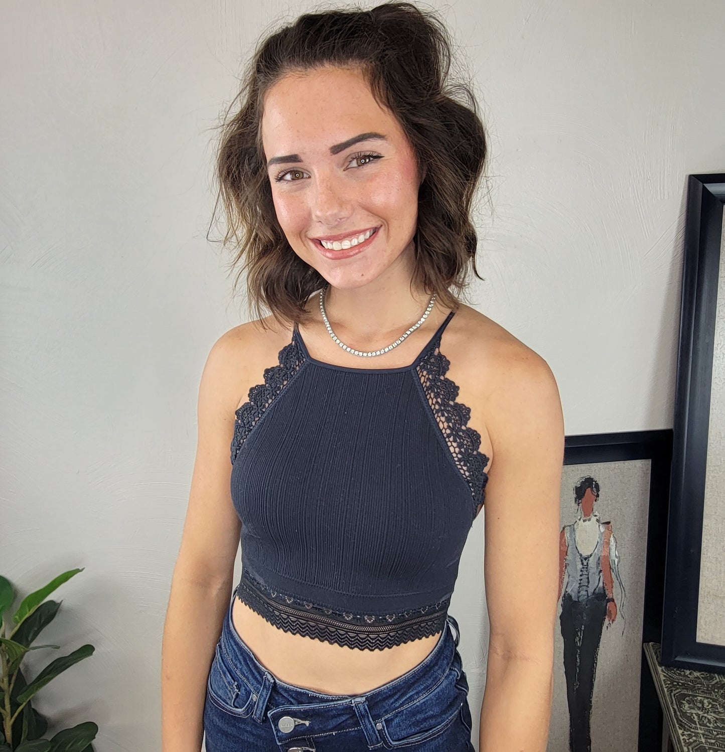 Abbie Lace Trim Bralette