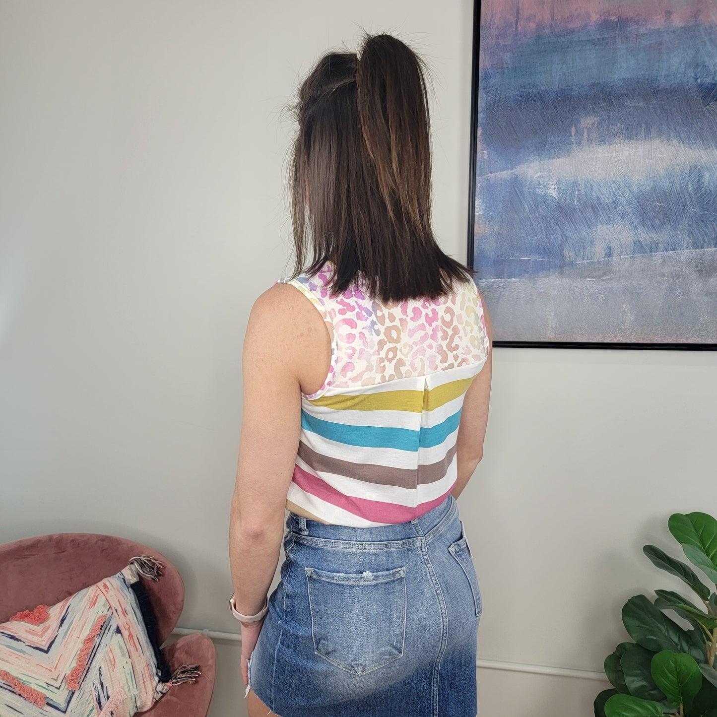 Sylvie Leopard Tank