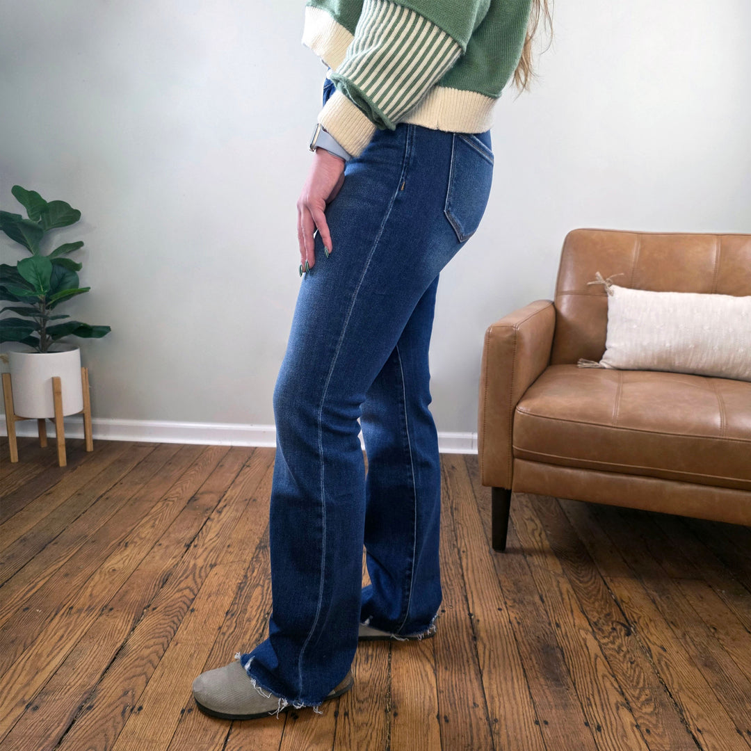 Eagerly High Rise Bootcut Jeans from Lovervet