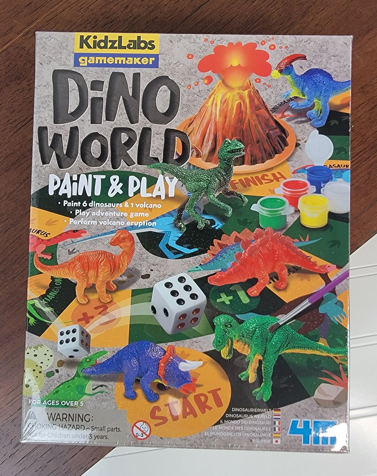 Dino World Paint + Play Adventure Game