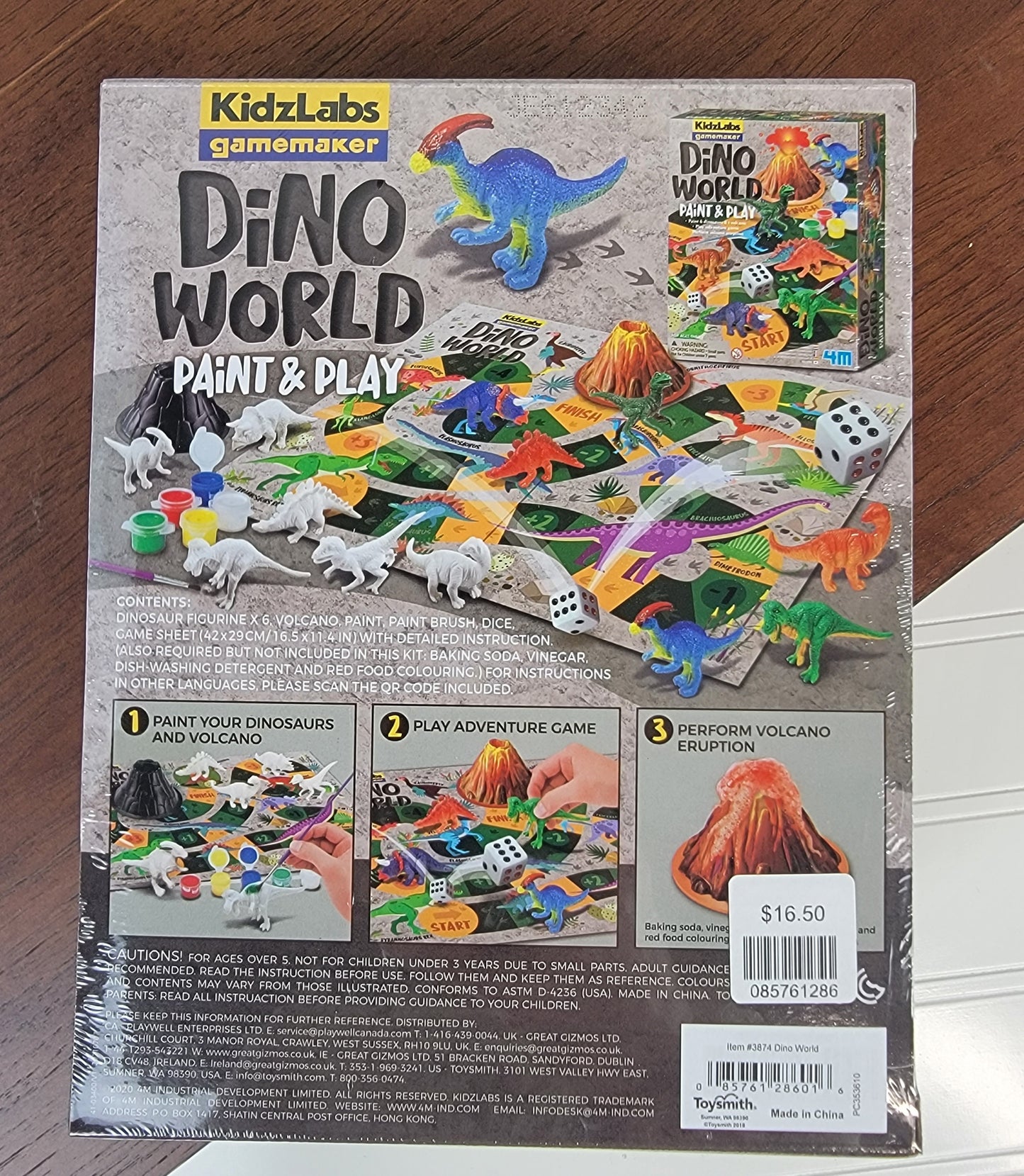 Dino World Paint + Play Adventure Game