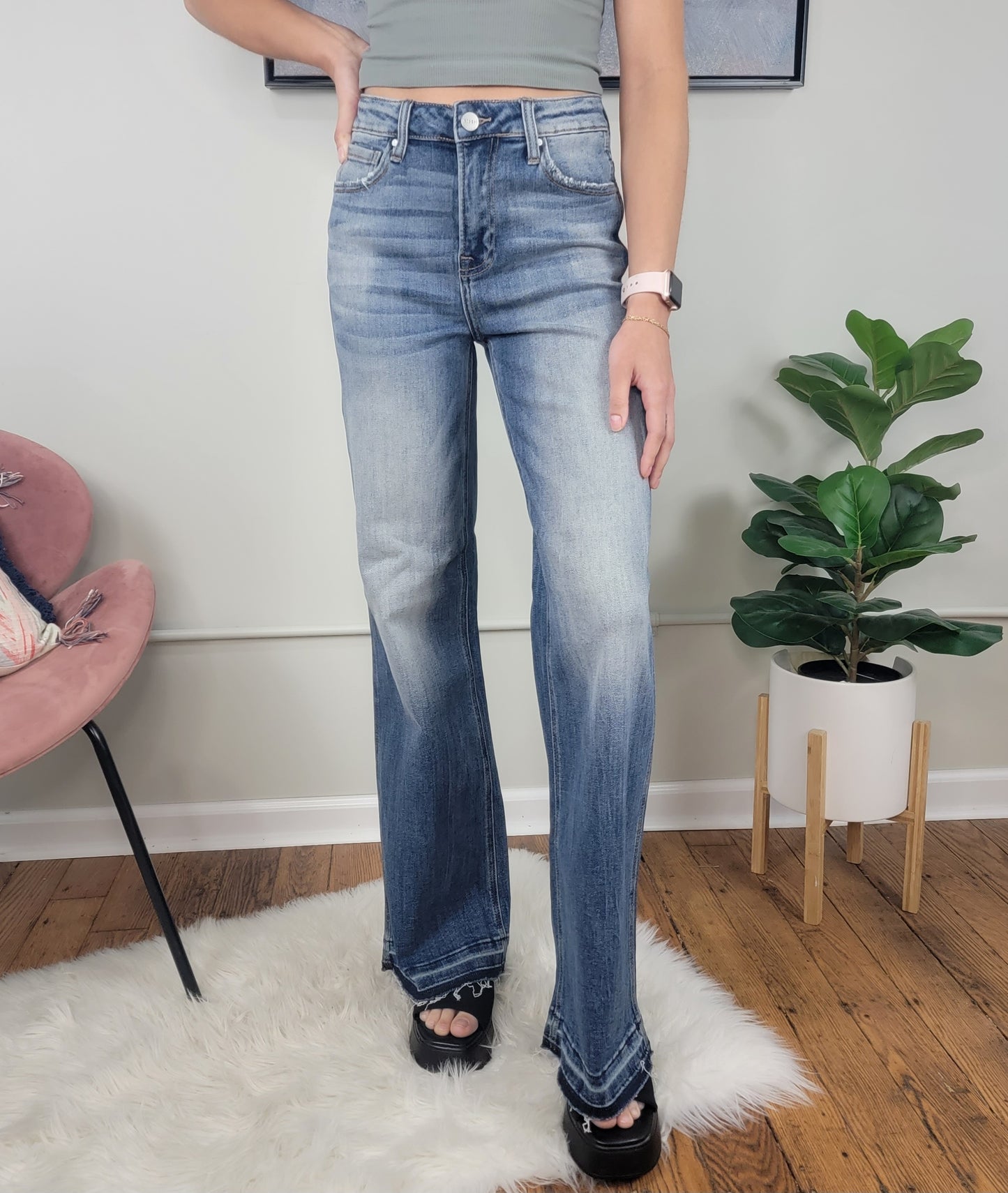 Kayden Wide Straight Jeans