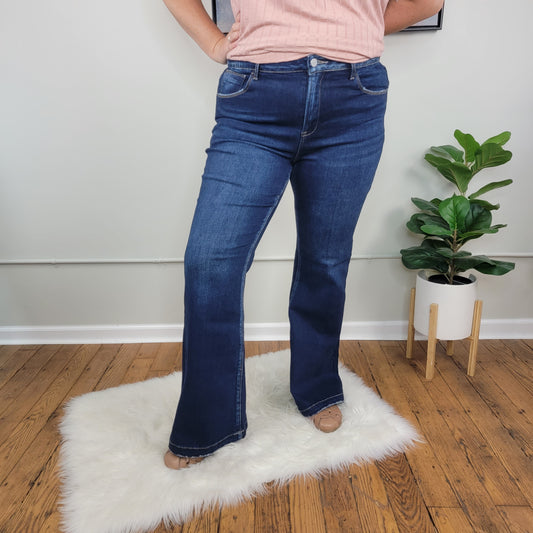 Karissa Low Rise Flares - Extended Sizes