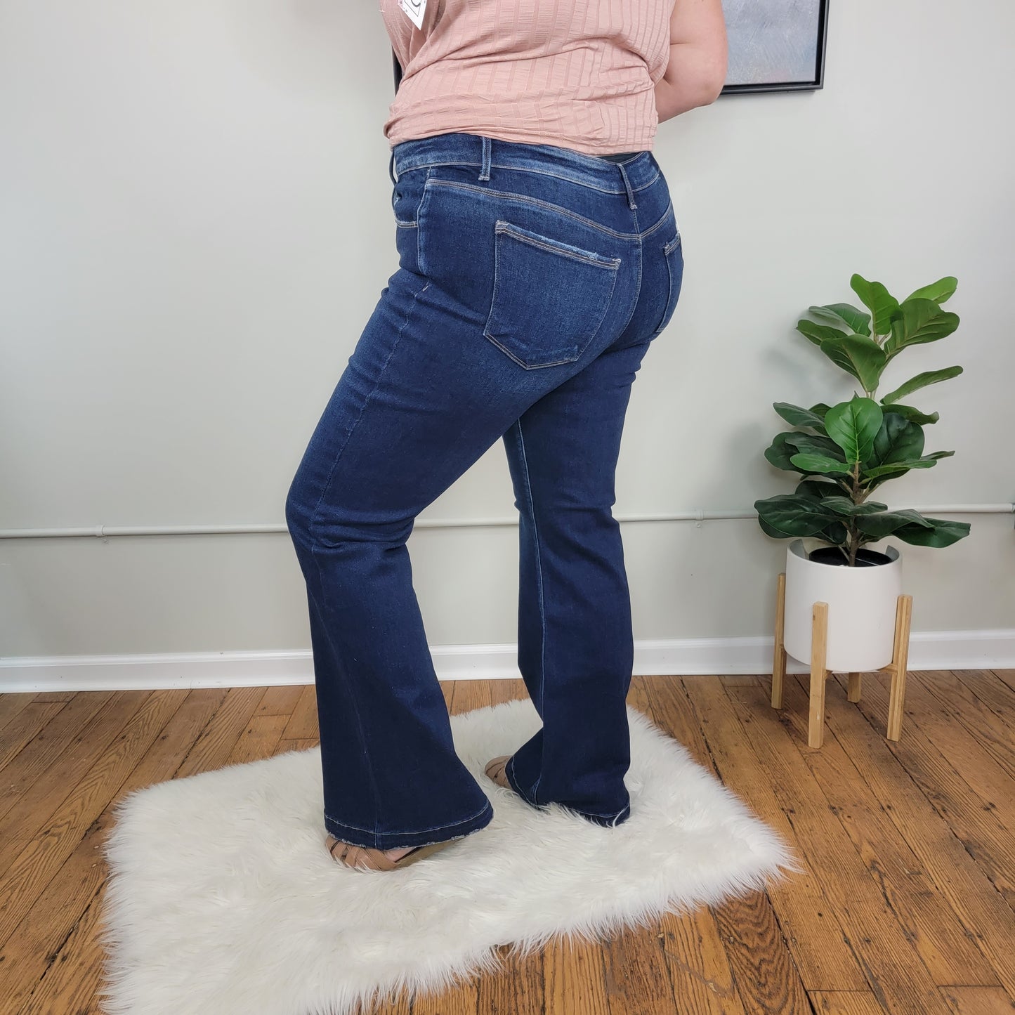 Karissa Low Rise Flares - Extended Sizes