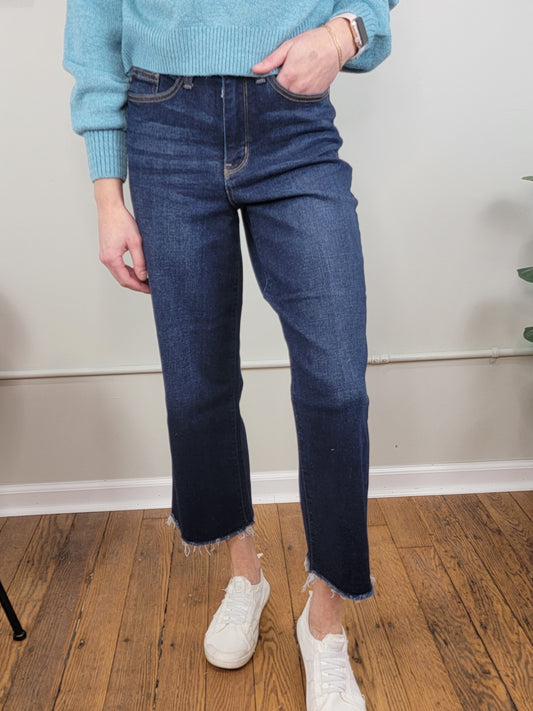 Julie Wide Leg Crop Jeans from Judy Blue