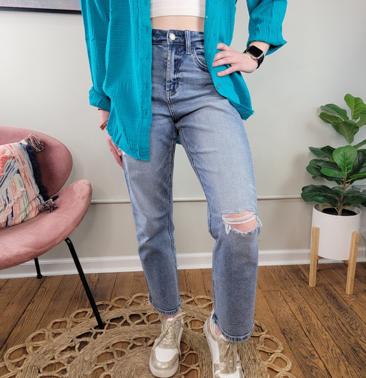 Blink Crop Straight Jeans from Vervet by Flying Monkey