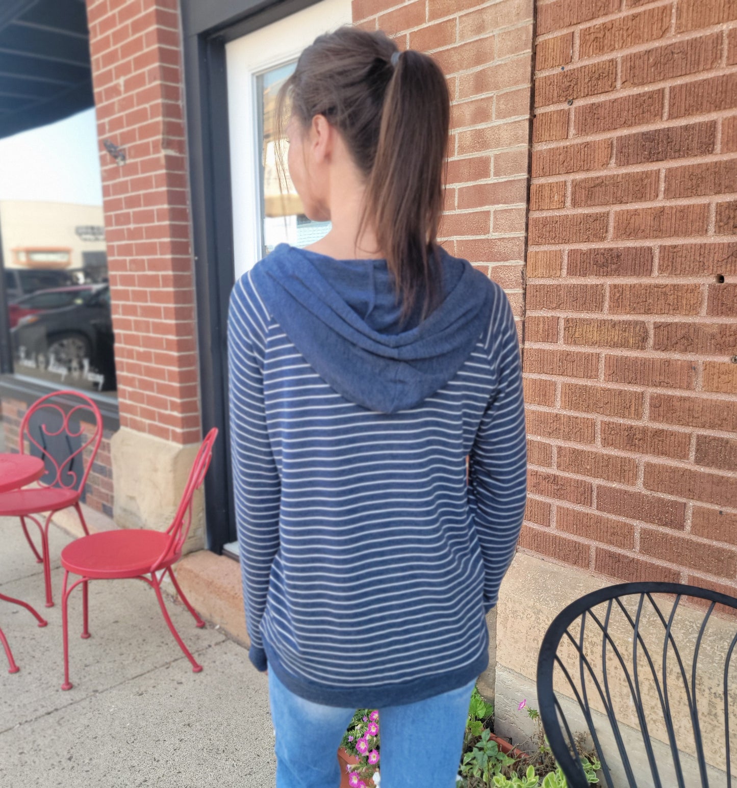 Bethany Stripe Hoodie