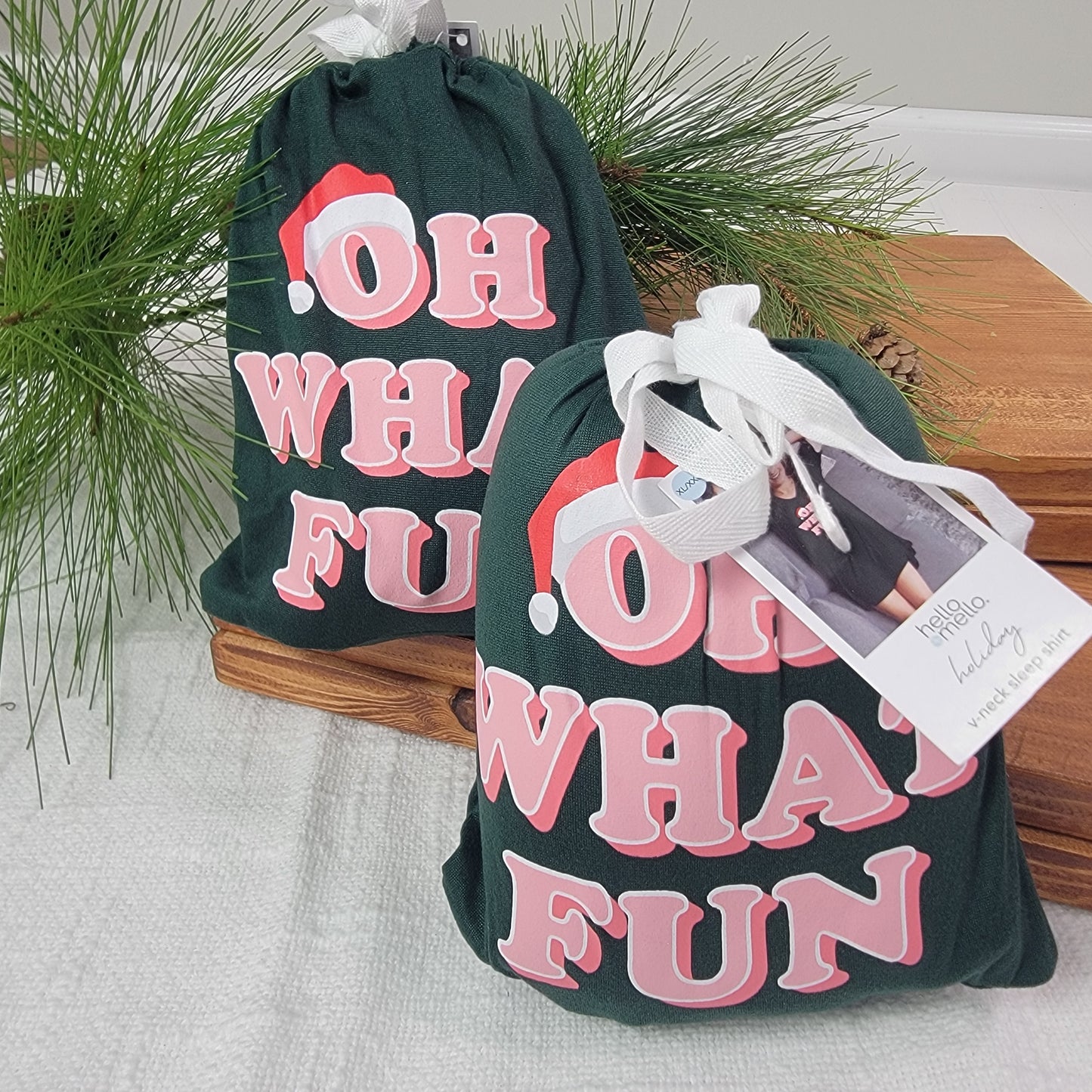 "Oh What Fun" Holiday Sleep Shirt