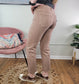 Erin Latte Colored Straight Jeans from Lovervet