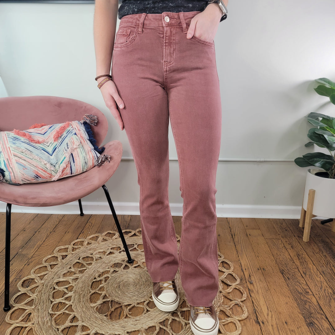 Angela Wine Bootcut Jeans from Lovervet