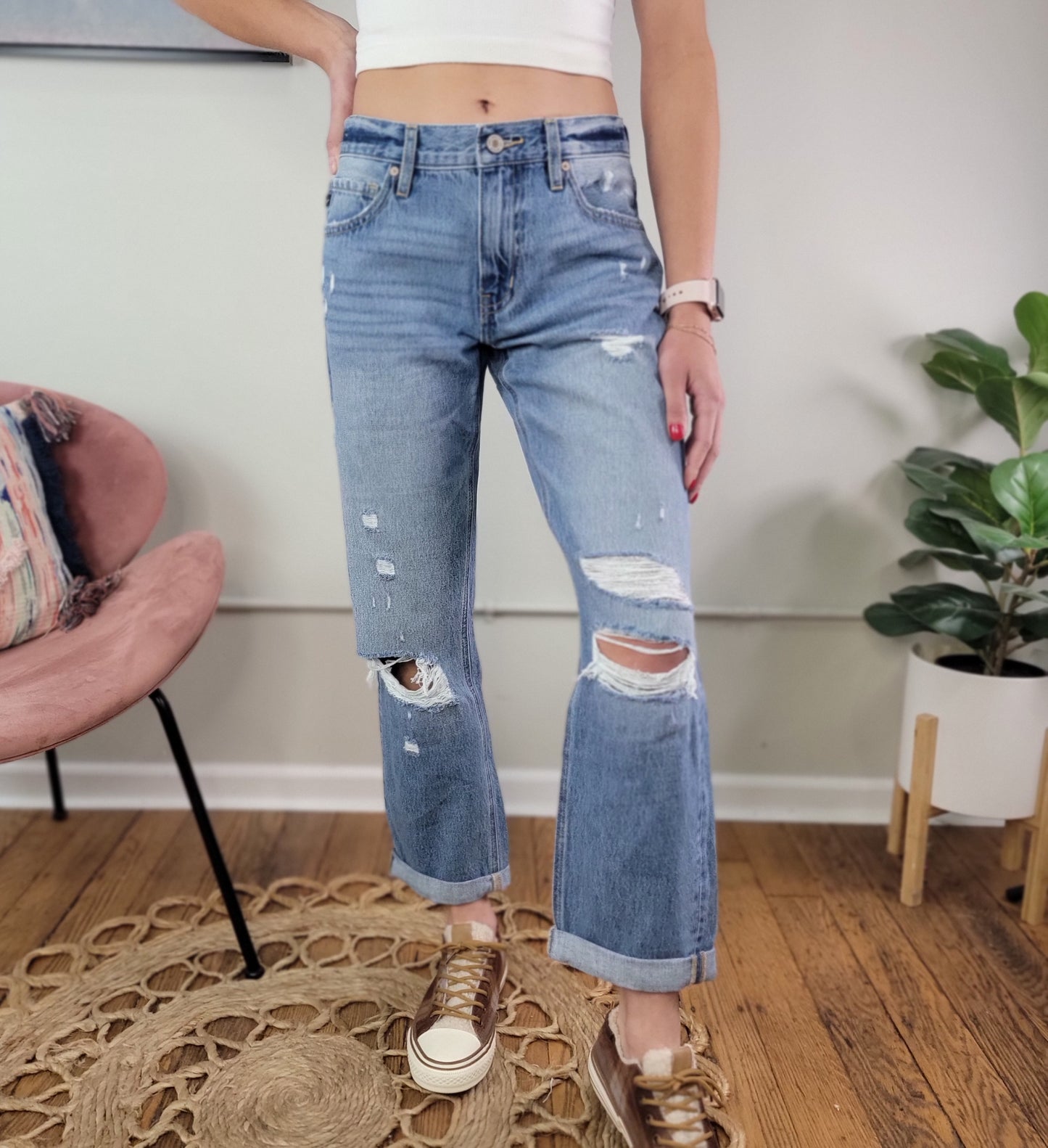 Lowell Boyfriend Jeans from KanCan