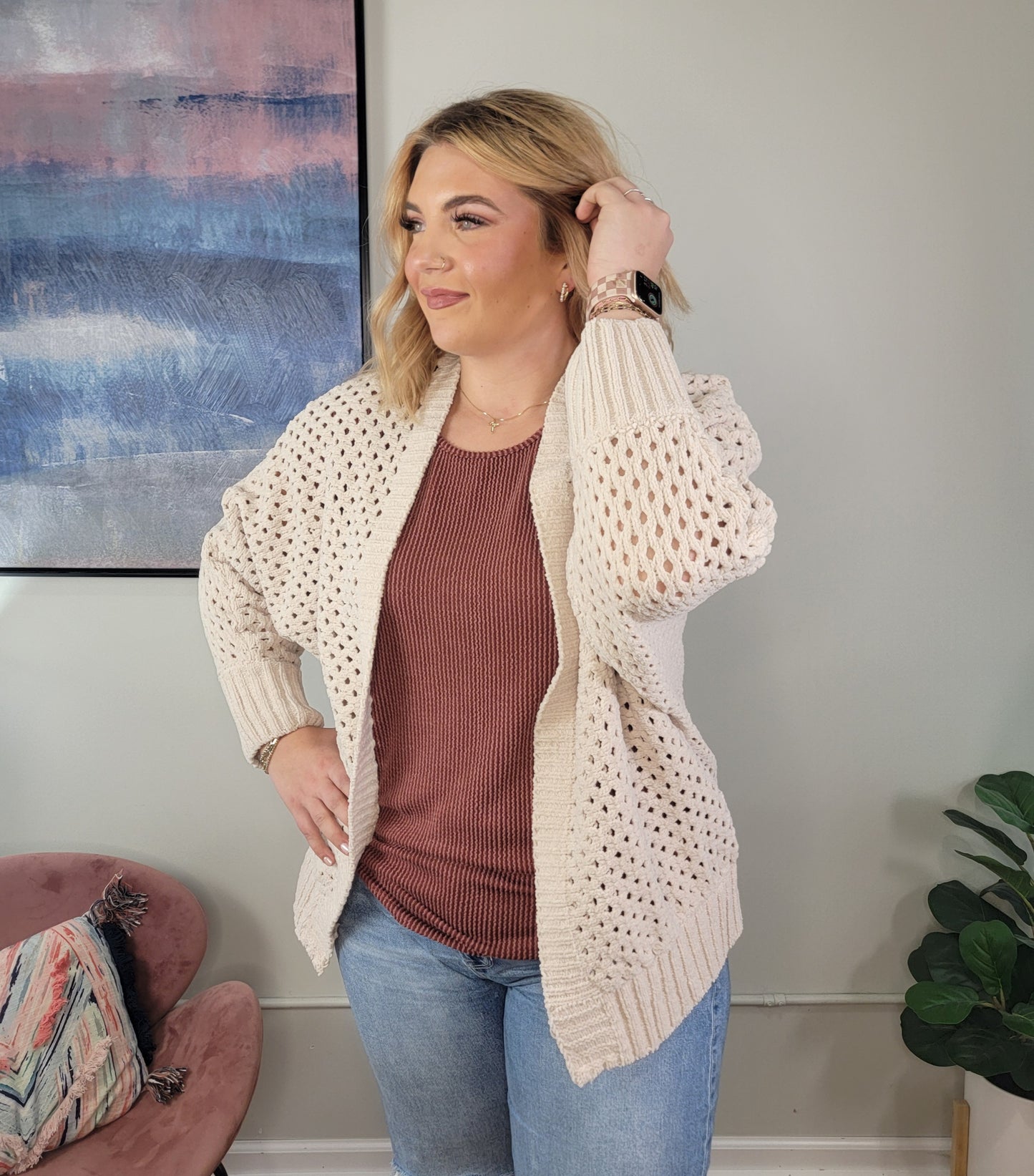 Adelaide Crocheted Cardigan