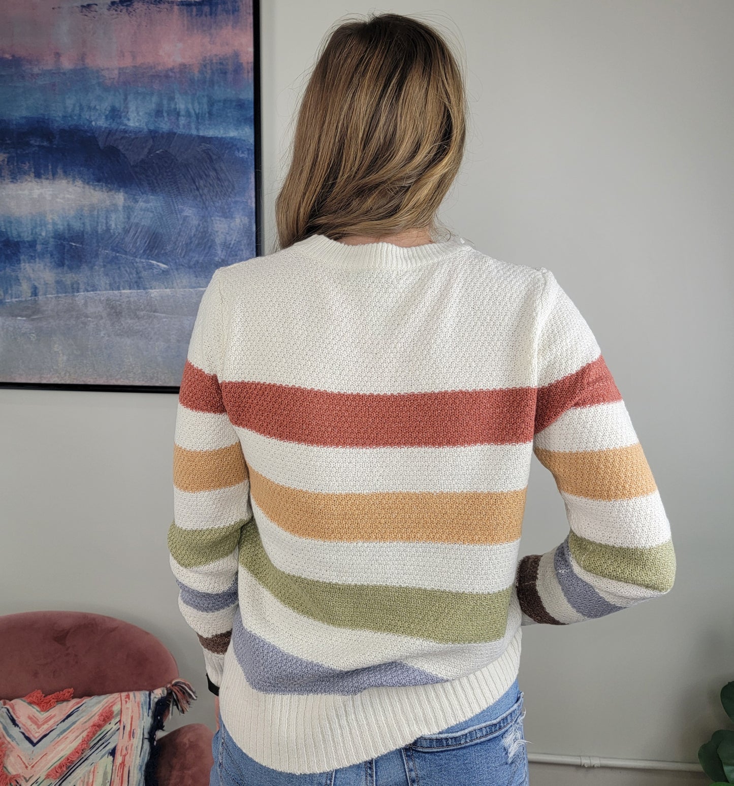 Cora Colorful Striped Sweater