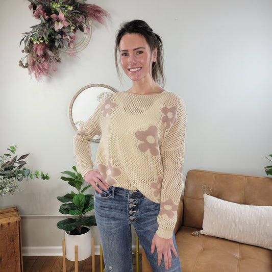 Ayla Floral Sweater