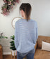 Karlee Blue Striped Sweater