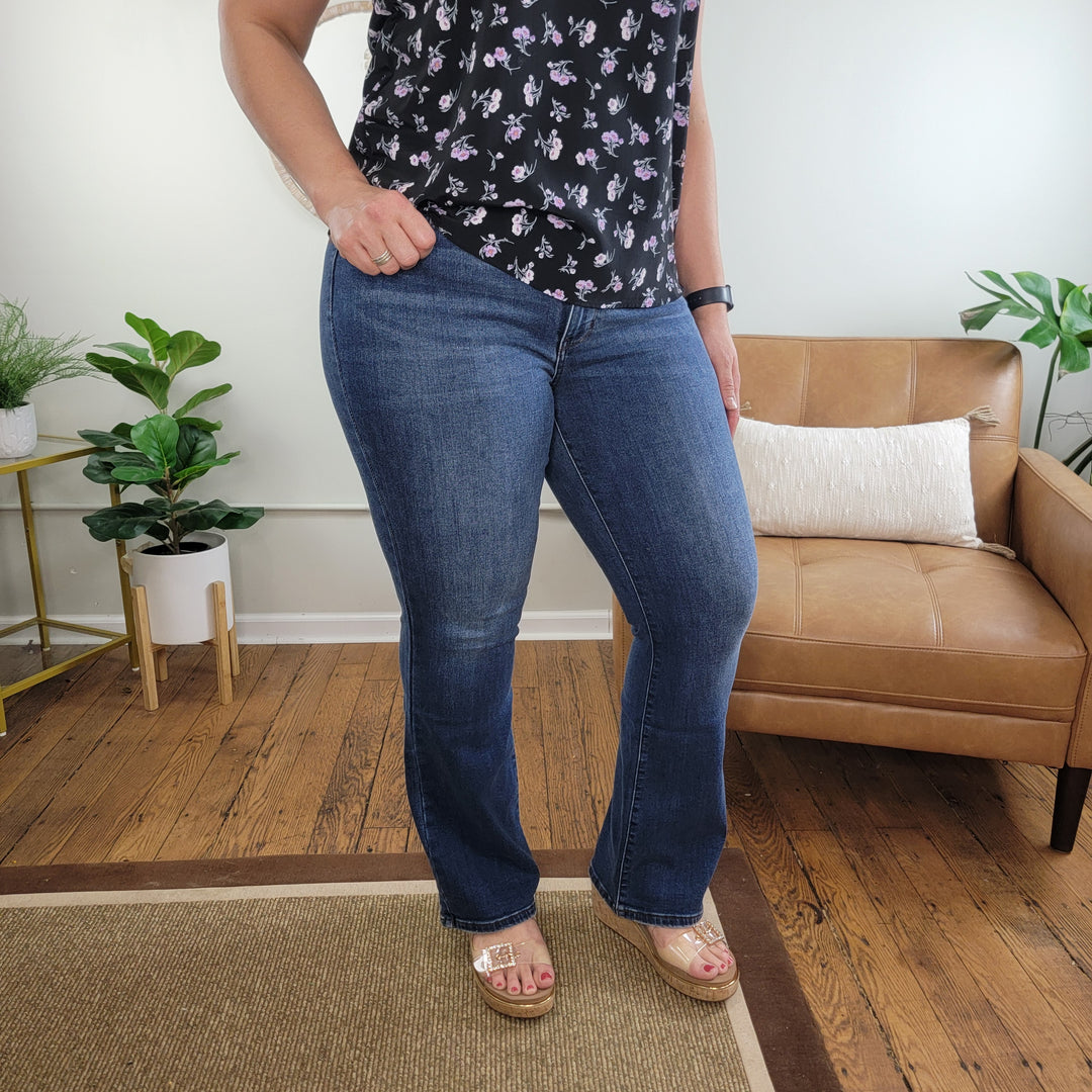 Crosby Thermal Judy Blue Bootcut Jeans