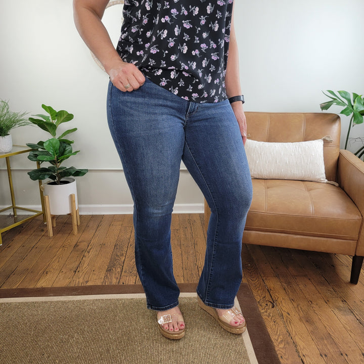 Crosby Thermal Judy Blue Bootcut Jeans