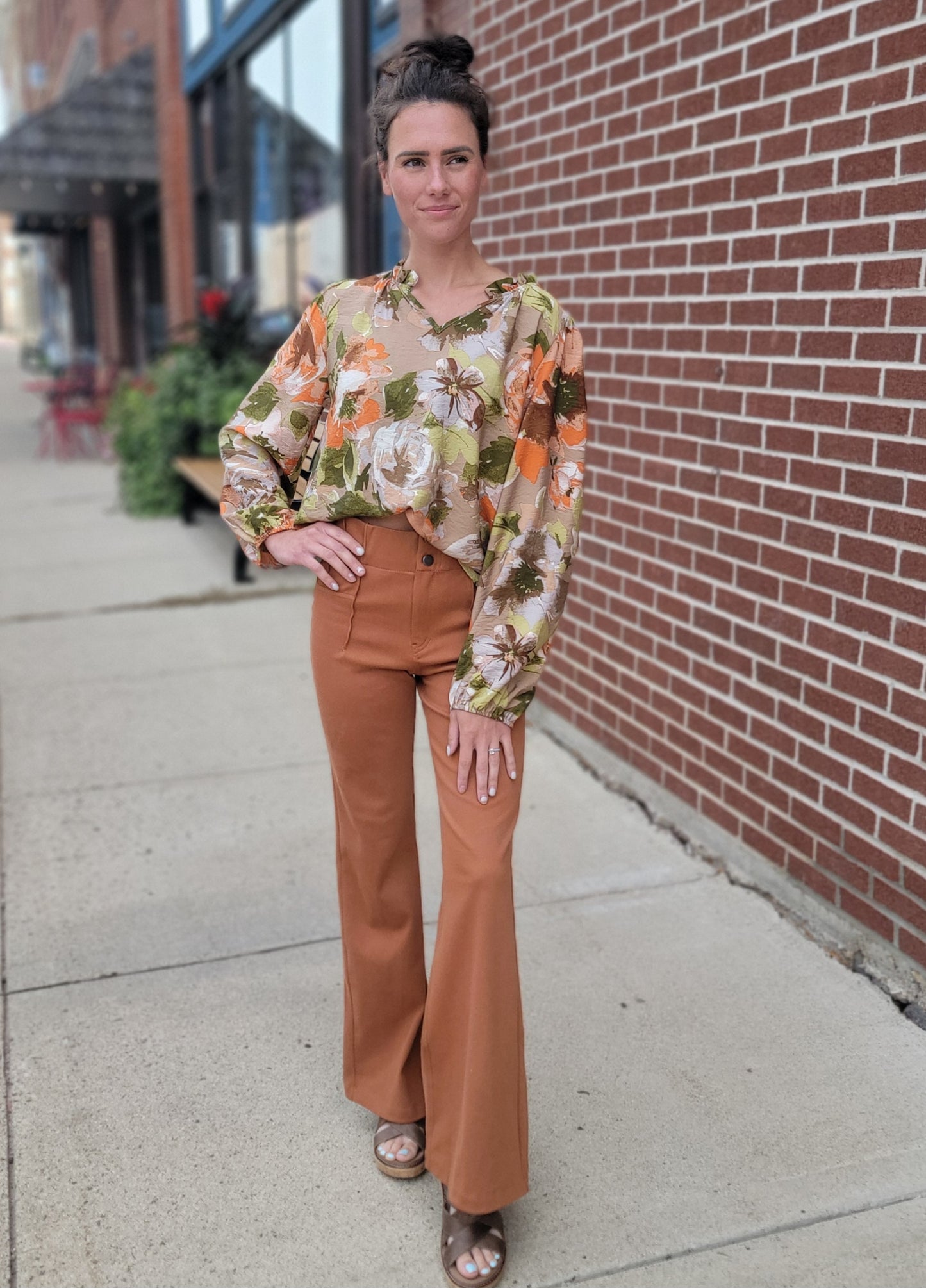 Estelle Long Sleeve Floral Blouse