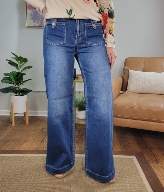 Ashlyn Wide Leg Jeans