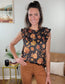 Jenna Floral Ruffle Top