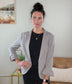London Ruffle Sleeve Blazer