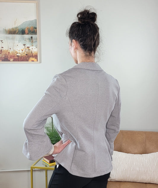 London Ruffle Sleeve Blazer