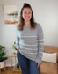 Athena Long Sleeved Striped Sweater